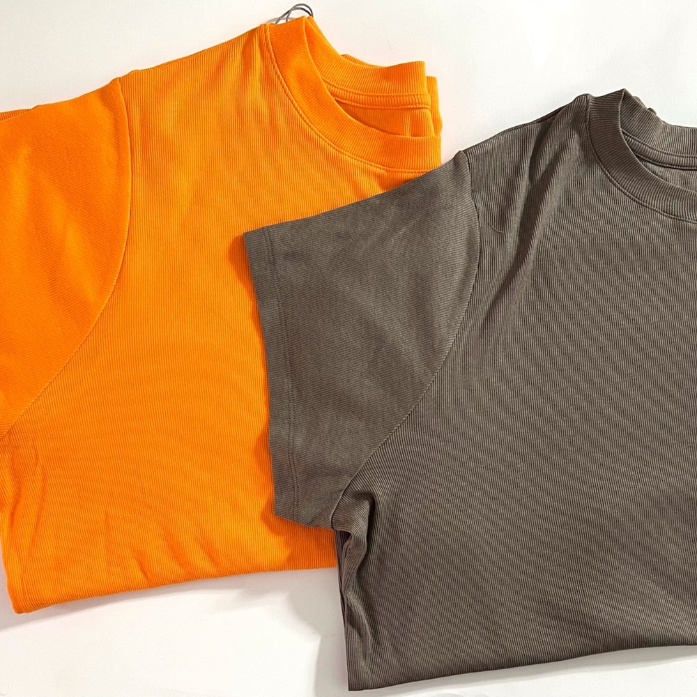 2 Tee Shirts A New Day Orange and Brown Tee Shirts